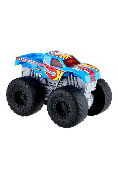 HOT WHEELS MONSTER TRUCK ROARIN WRECKERS RACE ACE CU FUNCTII SI SUNETE SCARA 1:43