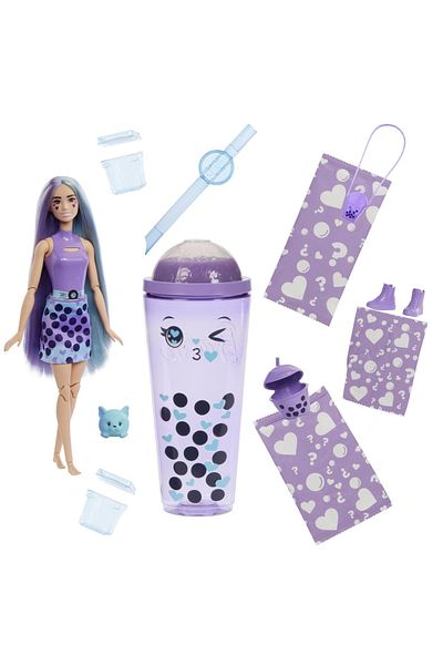 Barbie Pop Reveal Bubble Tea - Lapte Papusa Barbie Taro
