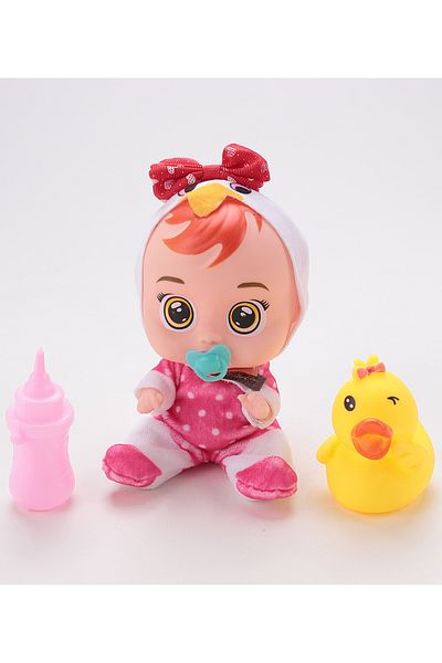 Fab N Funky مجموعة دمى Cry Babies Magic Tears المكونة من 4 قطع، أصوات تفاعلية للأطفال، مصاصة وإكسسوارات، للأطفال من سن 3 سنوات فما فوق