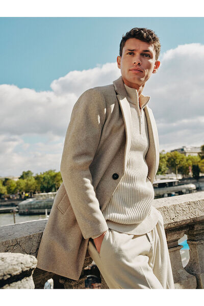 LC Waikiki Pulover pentru bărbați cu mânecă lungă cu guler ridicat - W4ba90z8