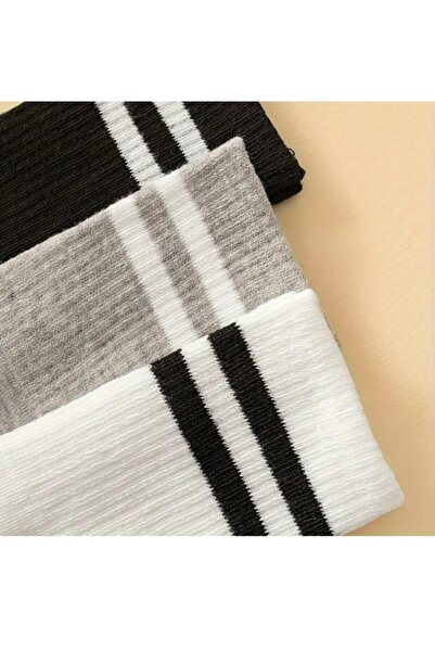 MY MENORA SOCKS SZÜRKE FEKETE FEHÉR KÖRZÁRÓ ZOKNI 6 PÁR