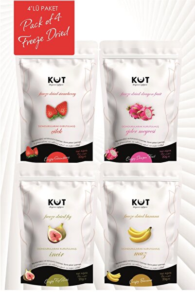 KUT dünyanın sağlığına Dondurularak Kurutulmuş Meyve Cipsi (Freeze Dried) Çil...