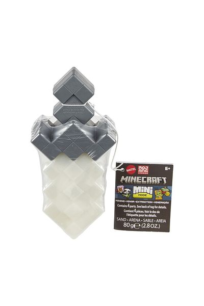 MINECRAFT MINI MODE SET EXPLORARE MINIERA GRI SI ALB