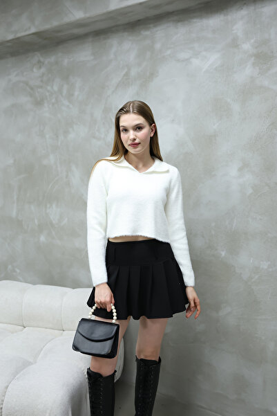 İKLİM LİFE Пуловер с висока яка и брада