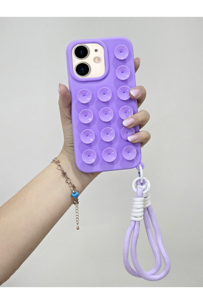 OSG iPhone 12 Ve 12 Pro Uyumlu Vakum Özellikli Düz Yüzeylere Yapışabilen Renk...