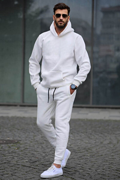 YAKAMEL Ανδρικό Σετ Φόρμας Oversize 3 Νημάτων με Ριμπ Σχέδιο