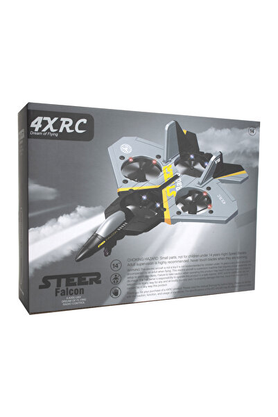 Fab N Funky Adventurous RC Foam Fighter Plane - Motor Skill Development Grey Remote-Controlled Aircraft
