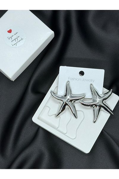 KUMRU BİJUTERİ Sea Star Design Earring