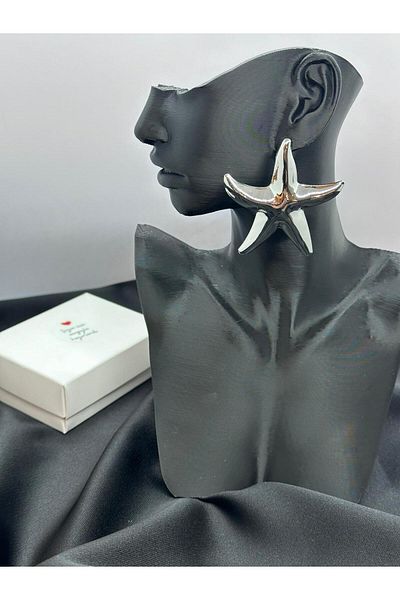 KUMRU BİJUTERİ Sea Star Design Earring