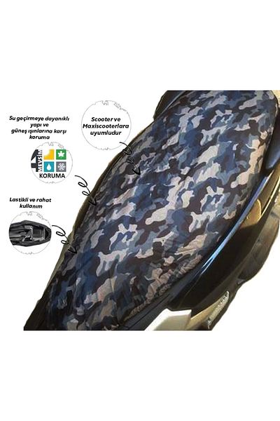 Vexo Blue Camouflage Seat Tarpaulin