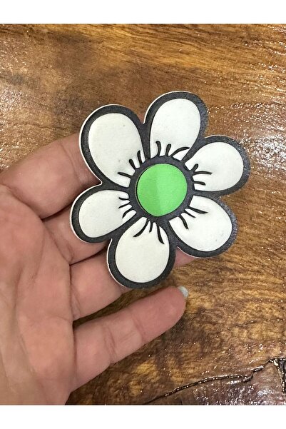 Gönülden Tasarım Bela Koža cvetna veza - veštačka aplikacija, 5x5 cm