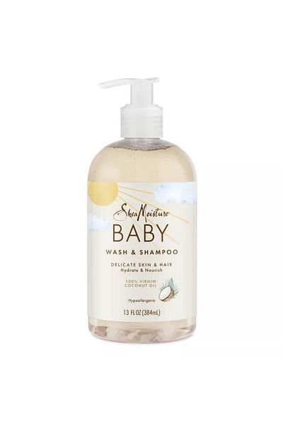 Shea Moisture Baby Wash & Shampoo with Virgin Coconut Oil - 384 ml