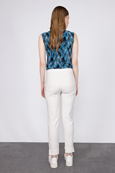 Ekol Women's Slit Trousers 2064 Stone