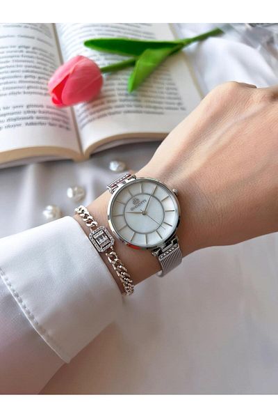 Bigotti 3 Atm Water Resistant Steel Mesh Band Colorfast Women's Wrist Watch and Bracelet S10310.1