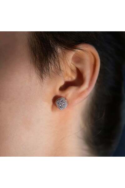 labor silver 0.74 Karat Pırlanta Görünümlü Gümüş Küpe