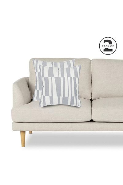 Donetella 2- Piece Modern 45x45 Throw Pillow Cover -,Decorative Covers for Cushions, Filling Not Included