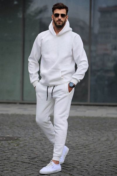 BayBayan Ανδρικό σετ χειμερινής φόρμας Oversize 3 Thread Raised