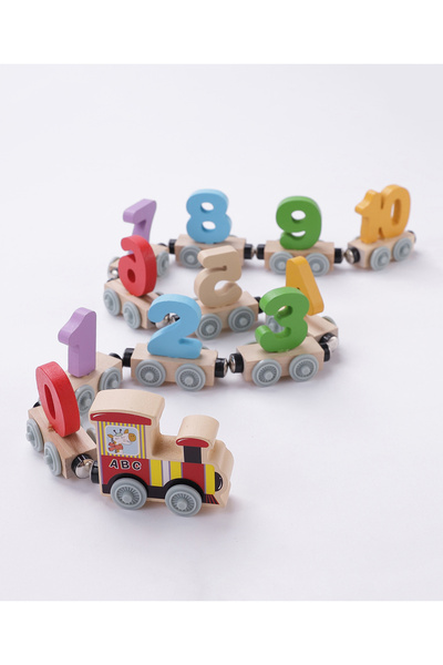 Fab N Funky لعبة قطار متعدد الألوان بأرقام أبجدية - تعليمية ومتينة للأعمار من...