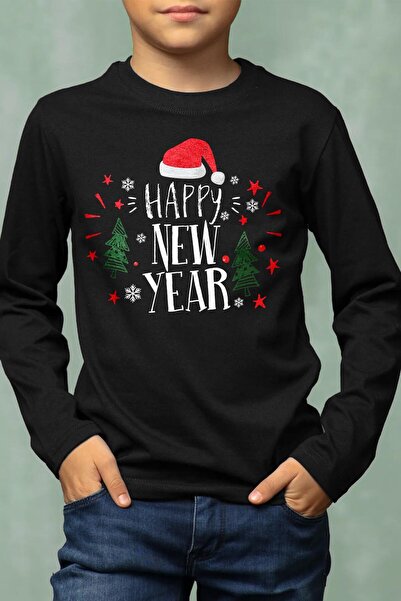 Kendim Seçtim New Year Long Sleeve Kids T-Shirt Happy New Year 2026 Gift Chri...