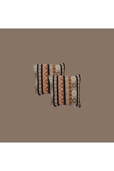 Donetella 2- Piece Modern 45x45 Throw Pillow Cover -,Decorative Covers for Cushions, Filling Not Included