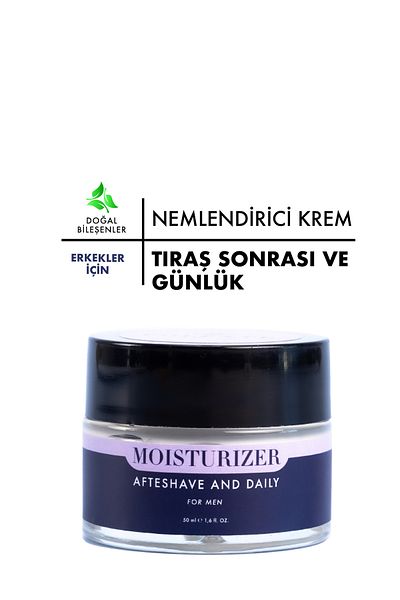 Polente Natural Men Moisturizer Cream - after Shave and Daily Moisturizing Cream for Men (50 ml)