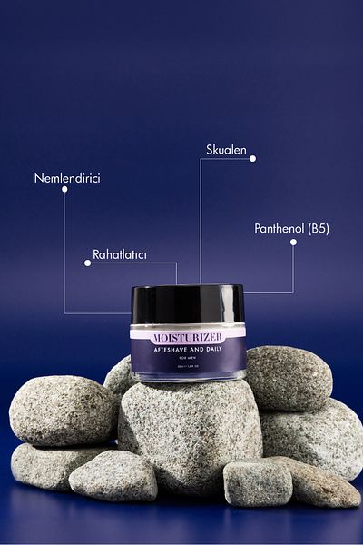 Polente Natural Men Moisturizer Cream - after Shave and Daily Moisturizing Cream for Men (50 ml)