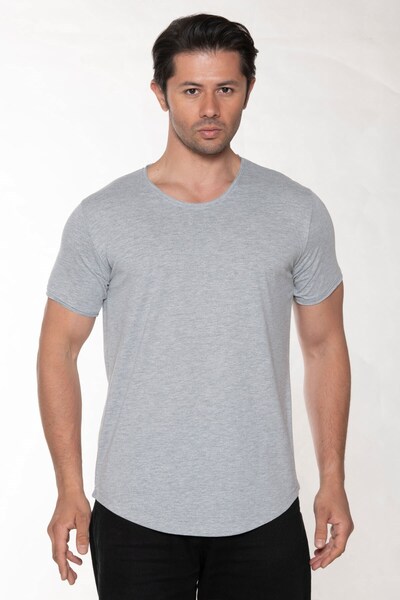 BlackHorn Men's Wide Neck 100% Cotton Loose T-Shirt