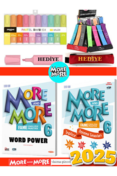 Kurmay Yayınları More & More 6 Word Power + More & More 6 Selfie Test İngiliz...