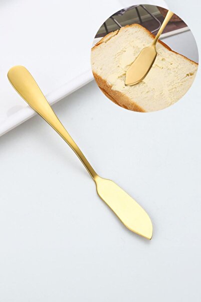 Chavin 1010 Çelik Gold Renk Tereyağ Reçel Kahvaltı Bıçağı cin618sr