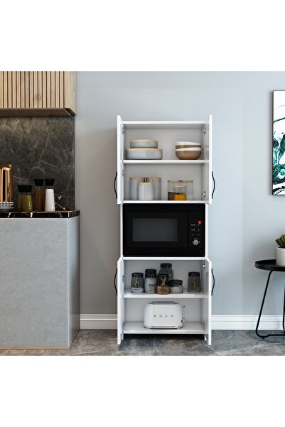 izcodesign 150 cm Mikrodalga – Fırın Dolabı | Çok Amaçlı Mutfak Dolabı | Fonksiyonel Saklama Dolabı