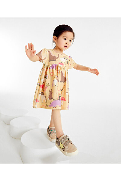 SAPS All Over Animal Print Dress - Multicolor
