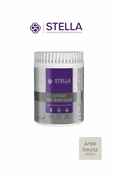 Stella Saf Akrilik Boya - Antik Beyaz