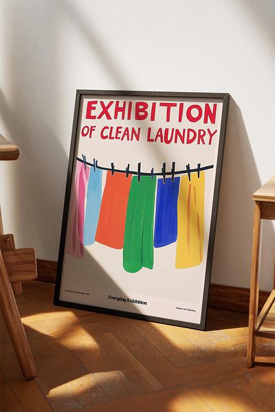 House Gorgeous Poster cu design colorat modern fără încadrare pentru expoziție de spălătorie Colecția Dolce Vita