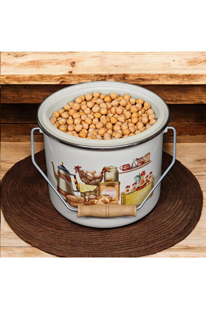 emaye market Enameled Copper Yogurt Pot Pulses Storage Pot Potato Onion Bucket 24 cm 7.5 Liters