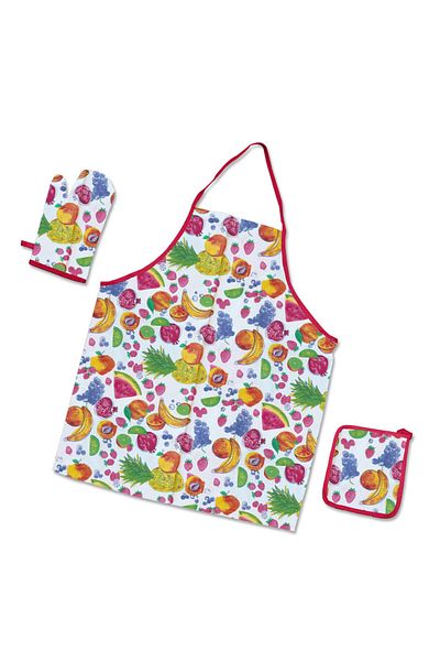 Hotel Linen Klub 3-Piece Kitchen Apron Set - Multi-Functional Kitchen Essentials for Stylish and Safe Cooking