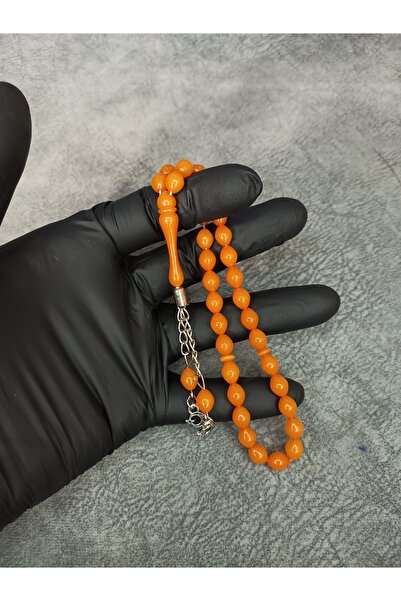 Mos Tespih Mărgele de rugăciune de chihlimbar tăiat în orz