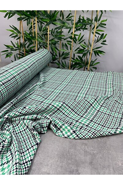 ipekkumaş يتم بيع منتجات قماش فستان شانيل الأخضر بالقطعة 1 قطعة 1 متر