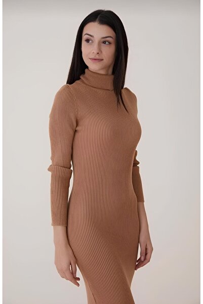 AVK MODA Πλεκτό Φόρεμα με ζιβάγκο 125 cm