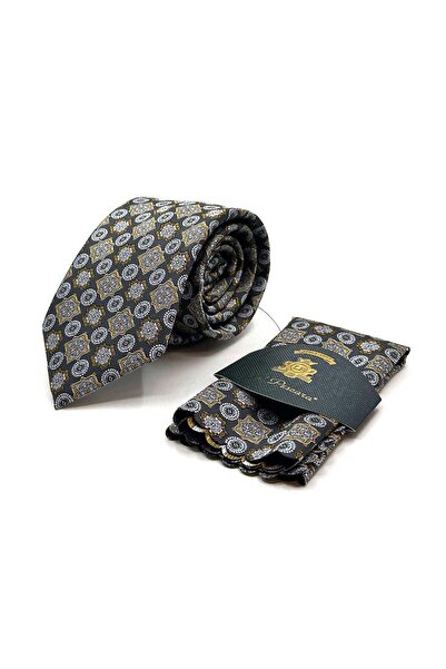 Kravatkolik Сив шал с мотиви Класическа вратовръзка KK12971