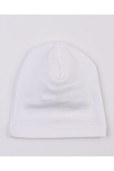 Mini Ropa White 12-24 Months Baby Kids Seasonal Combed Cotton Hat Beanie