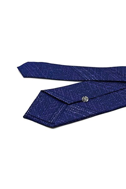 Kravatkolik Μωβ - Μπλε ναυτικό με μοτίβο άμμου Κλασική γραβάτα KK12938