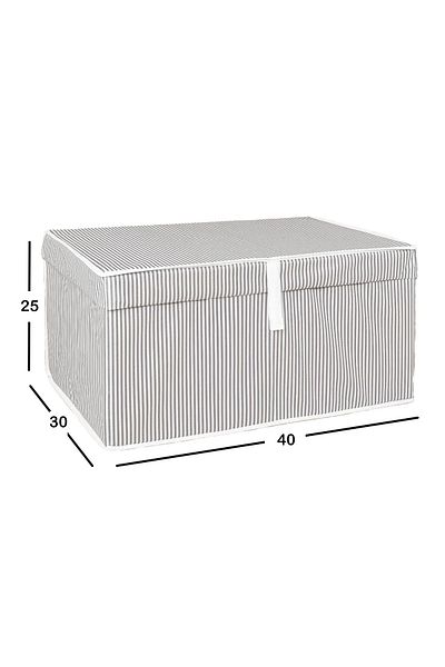 ADARYA HOME Κουτί 3 τεμαχίων με καπάκι 40x30x25 Μίνι μέγεθος