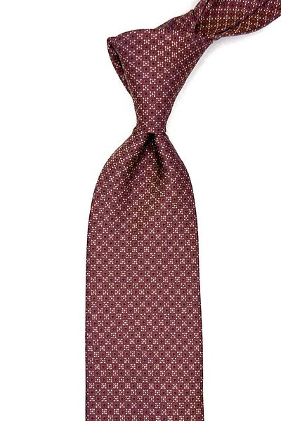 Kravatkolik Classic Tie with Orange Dot Pattern Handkerchief Kk12901