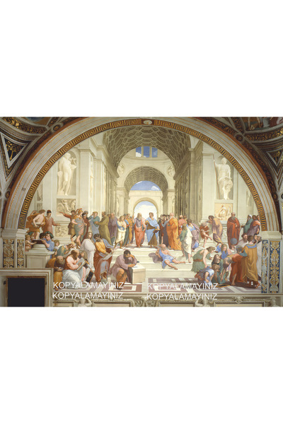 Hayat Poster aristo platon atina felsefe okulu bilim tablosu ev dekor tablo ahşap poster