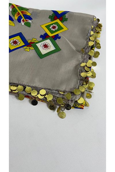 Sobe Hediyelik Çengelköy Slap Sequin Writing Scarf