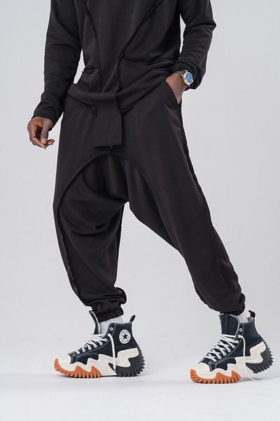 go gang own Bohemian Shalwar με ανυψωμένη μέση και λάστιχο στα πόδια