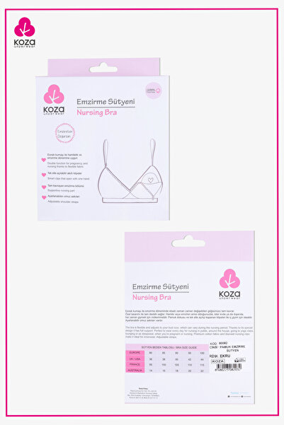 koza iç giyim Women's Cotton Nursing Bra
