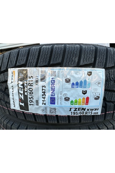 Marshall 195/60R15 88R KW31 I ZEN MARSHALL KIŞ LASTİĞİ (2024) KORE ÜRETİM