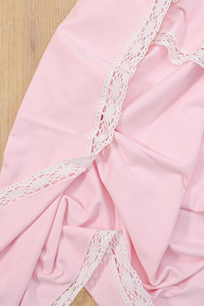 Sitilin Luxury Blanket with Lace for Baby Girl - Double Layer Combed Stl6842