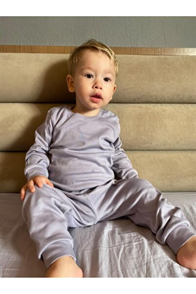 Mini Ropa Plain Purple Seasonal Baby Set Top and Bottom Sweat Set